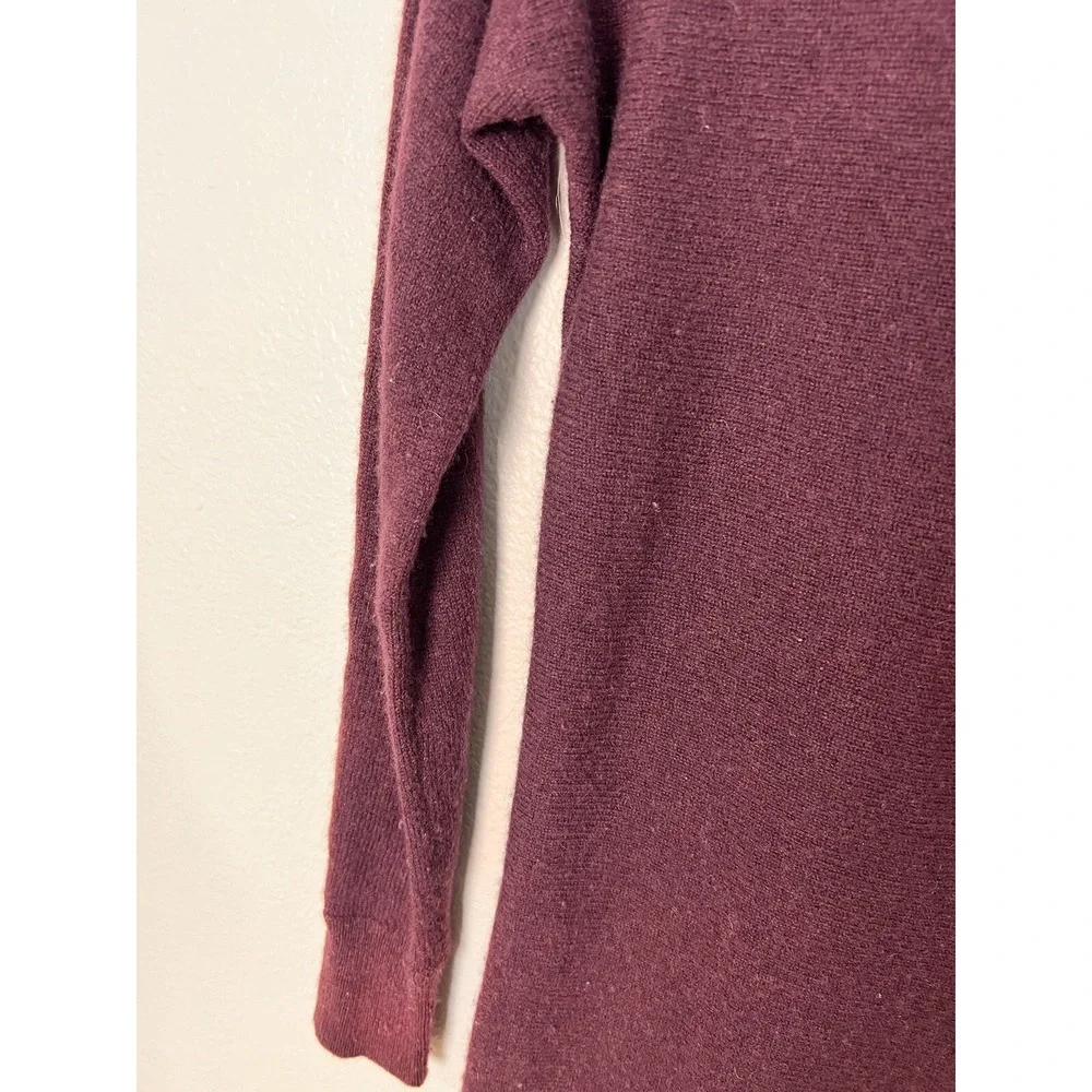 Halogen Sweater‎ Womens XS Long Sleeve Cashmere Blend Tunic Knit Maroon